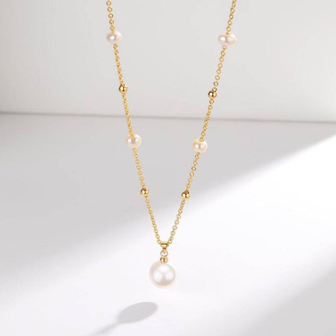 Teardrop Pendant Beaded Necklace - House Of Pearls